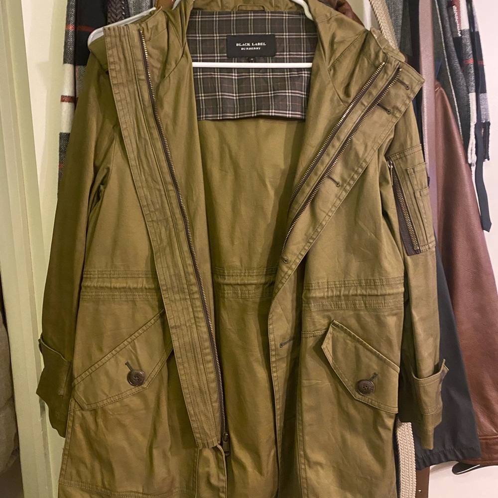 Burberry black label jacket plaid men’s medium